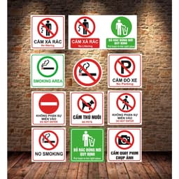 BIỂN BÁO CẤM HÚT THUỐC - CẤM LỬA, và CÁC LOẠI Biển khác 7