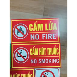 BIỂN BÁO CẤM HÚT THUỐC - CẤM LỬA, và CÁC LOẠI Biển khác 8