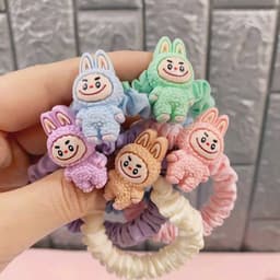 Set 6 Dây chun buộc tóc LABUBU dễ thương dành cho nữ 9