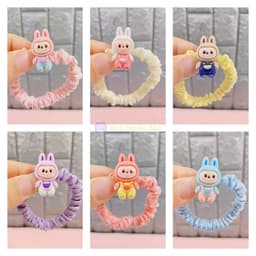 Set 6 Dây chun buộc tóc LABUBU dễ thương dành cho nữ 2