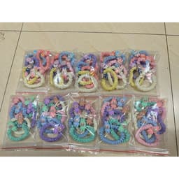 Set 6 Dây chun buộc tóc LABUBU dễ thương dành cho nữ 3