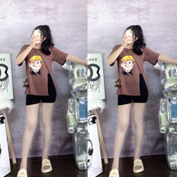 Đồ Bộ Nữ Bigsize LIMO DB43 Áo Polo Cổ Trụ Phối Quần Đùi Thể Thao Set Mặc Nhà Thoải Mái Dễ Thương 7