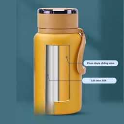 Bình Giữ Nhiệt 24h Inox 304 Nắp Titan Cao Cấp Giữ Nhiệt Tốt Kèm 3 Quà Tặng Dung Tích Lớn M175 5