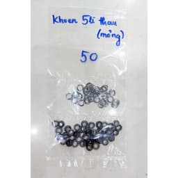 Khoen 5mm Thau không gỉ loại mỏng chân cao 3mm Màu bạc,vàng, đồng Khuy mắt cáo Chuyên bấm vải Phụ liệu may mặc 4