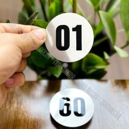 Bộ 10 Số thứ tự , số thứ tự bàn ăn, số thứ tự dán bàn, đánh số bàn  cho nhà hàng, quán cafe 1