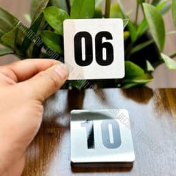 Bộ 10 Số thứ tự , số thứ tự bàn ăn, số thứ tự dán bàn, đánh số bàn  cho nhà hàng, quán cafe 3