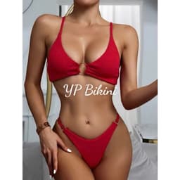 Sẵn hàng Bikini 2 mảnh đi biển đi du lịch quần khoen nhỏ 4