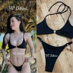 Sẵn hàng Bikini 2 mảnh đi biển đi du lịch quần khoen nhỏ 1