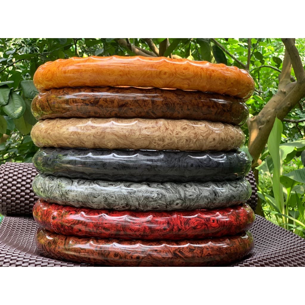 Bọc Vô Lăng Cao Cấp DA  cac bon Vân Gỗ đủ size các dòng xe
