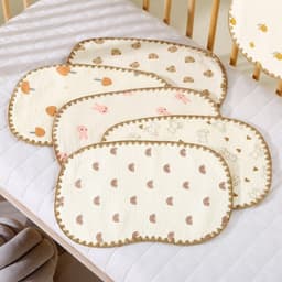 Gối Xô Sơ Sinh - Gối Xô 10 Lớp Muslin Phong Cách Hàn Quốc Cho Bé Sơ Sinh Siêu Mềm, Mịn, Thấm Hút Mồ Hôi Tốt 2