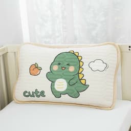 Gối cao su non cho bé chất liệu tencel, gối nằm cho bé đi học thoáng mát mềm mịn 30x55cm- Shop Miu Bedding 9