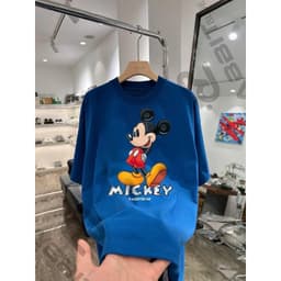 Áo thun nam nữ Mickey form unisex 100% cotton 2 chiều dày dặn_in kĩ thuật số 4