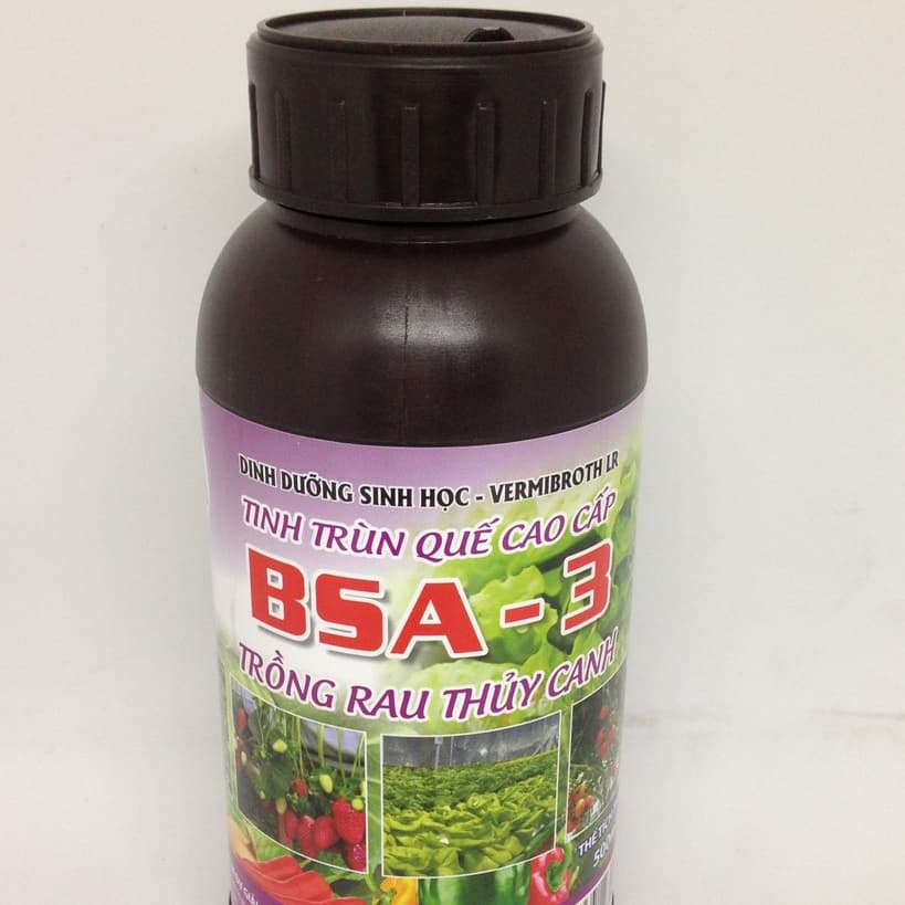 Chai 500ml Dịch trùn quế thuỷ phân chuyên dụng trồng rau thuỷ canh