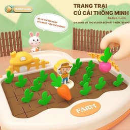 Đồ chơi trí nhớ tìm cà rốt - TRANG TRẠI CỦ CẢI thú vị  - trò chơi đối kháng nhiều người 1