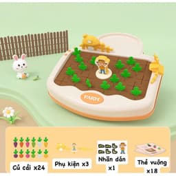 Đồ chơi trí nhớ tìm cà rốt - TRANG TRẠI CỦ CẢI thú vị  - trò chơi đối kháng nhiều người 4