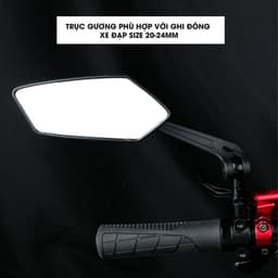 Gương chiếu hậu xe đạp, xe điện chất lượng, Gương xe đạp thể thao siêu trong và góc nhìn rộng - GX04 8