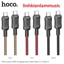 Cáp sạc nhanh 60W Remax RC-C170 (2 đầu Type-c) và 60W Hoco X94 dài 1M 2 đầu Type-c 7