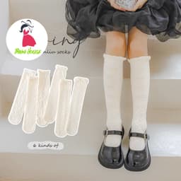 Set 5 Đôi Tất Vớ Trắng Cao Đùi Bé Gái Họa Tiết Gothic Hot Hit Thu Đông 2024 te69 1