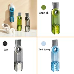 Cọ Vệ Sinh Đa Năng 3 in 1: Dụng Cụ Làm Sạch Cốc, Bình Sữa, Bình Nước và Bài Chải Khe Hở Xoay 360° 5