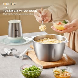 Máy Xay Thịt Bear CH-4H03F, Cối Inox 304 1.8Lit - Công Suất 300w, Hàng Chính Hãng 7