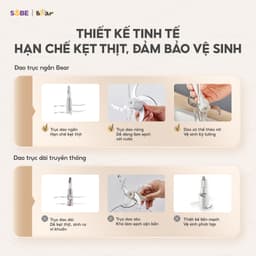Máy Xay Thịt Bear CH-4H03F, Cối Inox 304 1.8Lit - Công Suất 300w, Hàng Chính Hãng 4