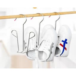 Móc treo phơi giày dép inox chữ W. LMS 2