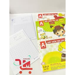 COMBO 2 Quyển (40 Cặp) Giấy Kiểm Tra 4,5 Ô Ly Thành Đạt Định Lượng 100gms/Giấy Dày Đảm Bảo Không Lem, Chất Lượng Tốt 2