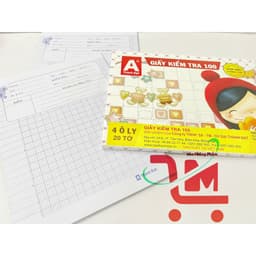 COMBO 2 Quyển (40 Cặp) Giấy Kiểm Tra 4,5 Ô Ly Thành Đạt Định Lượng 100gms/Giấy Dày Đảm Bảo Không Lem, Chất Lượng Tốt 5