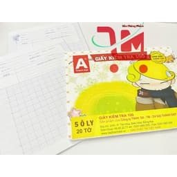 COMBO 2 Quyển (40 Cặp) Giấy Kiểm Tra 4,5 Ô Ly Thành Đạt Định Lượng 100gms/Giấy Dày Đảm Bảo Không Lem, Chất Lượng Tốt 4