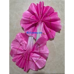 FREESIP 1 đôi quạt múa nan nhựa lụa phun kim tuyến hàng loại cực dẻo không bao giờ gẫy 4