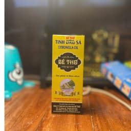 Dầu Tràm bé Thơ (có tem chống giả của Công ty TNHH MTV Sản xuất Tinh dầu Bé Thơ), tinh dầu xả , tinh dầu quế , bạc hà 4