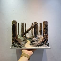 Layout Thuỷ Sinh Phong Cách Rừng Ver.9 | Điểm Nhấn Nghệ Thuật Chế Tác Gỗ Lũa Thủ Công | RF Aquarium 2