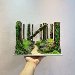 Layout Thuỷ Sinh Phong Cách Rừng Ver.9 | Điểm Nhấn Nghệ Thuật Chế Tác Gỗ Lũa Thủ Công | RF Aquarium 7