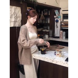 [Sale Xả Lỗ] Áo Khoác Cardigan Len Dệt Kim Form Rộng Dáng Dài Áo Cardigan Len Dáng Rộng Kiểu Hàn Quốc Áo Khoác Nữ  AL273 1