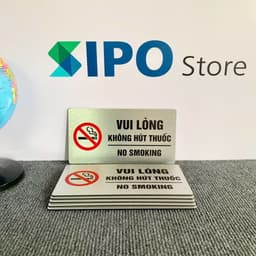 Biển cấm hút thuốc, không hút thuốc, no smoking, chất liệu dày đẹp, in sắc nét 2