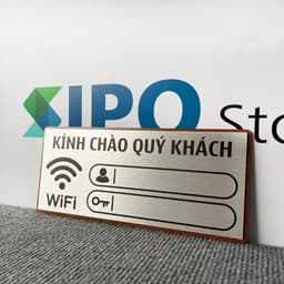 Biển Wifi - Biển Ghi Tên Wifi - Biển Ghi Pass Wifi - Chất liệu in sắc nét bền đẹp 2