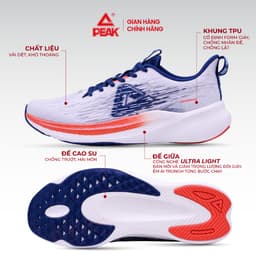 Giày chạy bộ nam nữ siêu nhẹ PEAK Running Ultralight E241267H E241268H 3