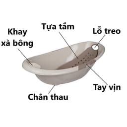 Thau Tắm Trẻ Em VIỆT NHẬT HOKORI 2201/02, Chậu Tắm Cho Bé Sơ Sinh Hàng Cao Cấp - DOMUS 6