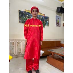 FREESIP 1 bộ ( gồm : áo, khăn xếp, quần )  khăn áo mừng thọ, 1 bộ áo lễ hàng gấm bền rẻ đẹp, 1