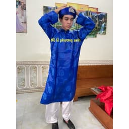 FREESIP 1 bộ ( gồm : áo, khăn xếp, quần )  khăn áo mừng thọ, 1 bộ áo lễ hàng gấm bền rẻ đẹp, 4