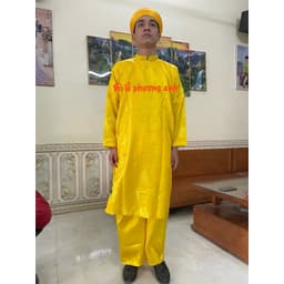 FREESIP 1 bộ ( gồm : áo, khăn xếp, quần )  khăn áo mừng thọ, 1 bộ áo lễ hàng gấm bền rẻ đẹp, 5