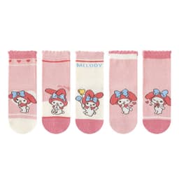Set 5 đôi tất cotton Kuromi và MELODY sợi bông mềm mại thoáng khi khử mùi siêu dễ thương [FREESHIP] 9