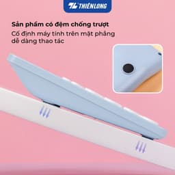 Máy tính văn phòng Thiên Long Flexio CAL-008 - Màn hình LCD 12 số, dùng pin và năng lượng mặt trời 6
