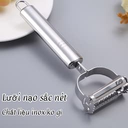 Nạo Inox Đa Năng 3 In 1 Nạo Gọt Rau Củ Quả Bào Sợi Siêu Sắc Hàng Nội Địa Trung M284 2
