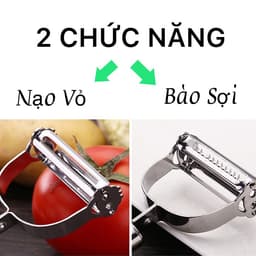 Nạo Inox Đa Năng 3 In 1 Nạo Gọt Rau Củ Quả Bào Sợi Siêu Sắc Hàng Nội Địa Trung M284 4