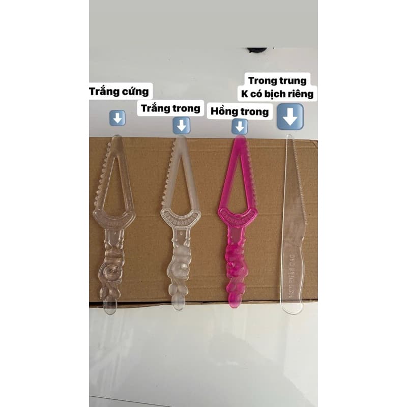 Combo 100 dụng cụ  cắt bánh kem, bánh sinh nhật ( dao tầm 95-100c có bịch riêng)