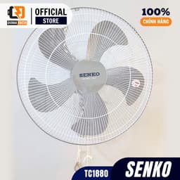 Quạt treo tường Senko TC1883 công nghiệp công xuất mạnh 75W 5 cánh 3 cấp gió bảo hành 24 tháng 8