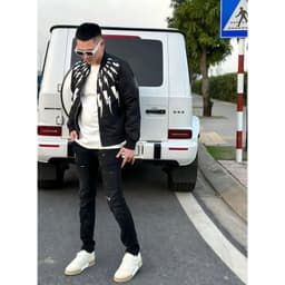 Áo khoác Bomber hình tia sét, chất gió 2 lớp mềm ấm, dáng Unisex 40-65kg 7