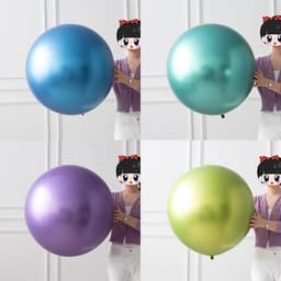 Bóng jumbo siêu nhũ 18 inch trang trí sinh nhật, tiệc cưới 1