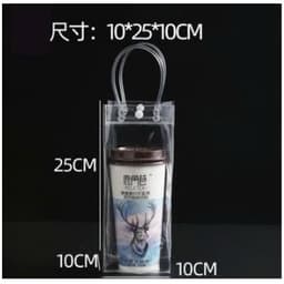 Sỉ 10--- Túi xách mua sắm bằng nhựa PVC trong suốt chống  đựng qua thấm nước cao cấp tiện lợi, Suốt Bảo Vệ Môi Trường 4